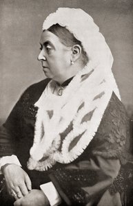 Dronning Victoria (1819-1901) i en alder af seksogtres, ca. 1885